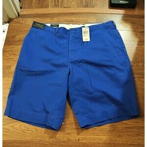 NWT Polo Ralph Lauren Men’s 38x10 Chino Cotton Shorts Blue Golf Preppy